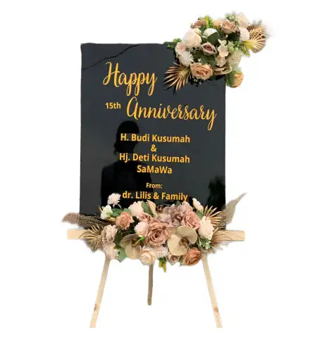 Papan Bunga Akrilik Leuwicoo